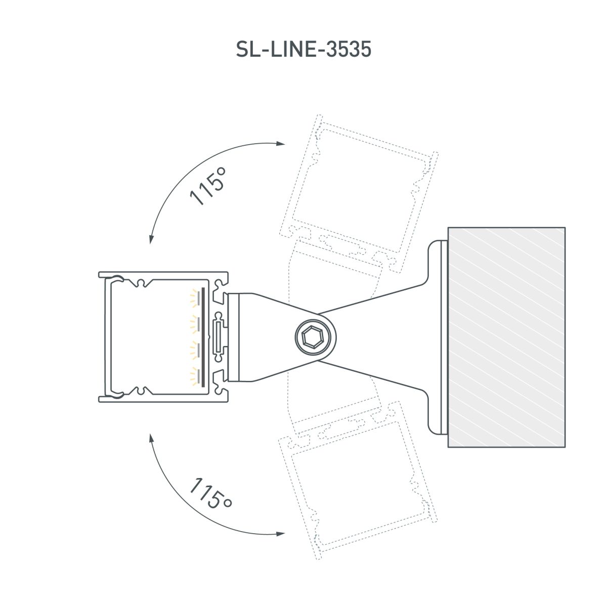 Профиль Arlight SL-LINE-3535-2000 WHITE (BY) (Алюминий) 063107