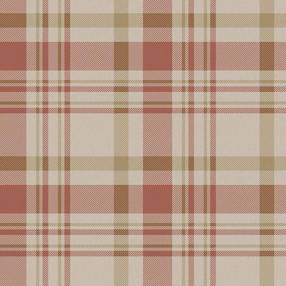 Обои Aura 1906-4 Plaid Terracotta