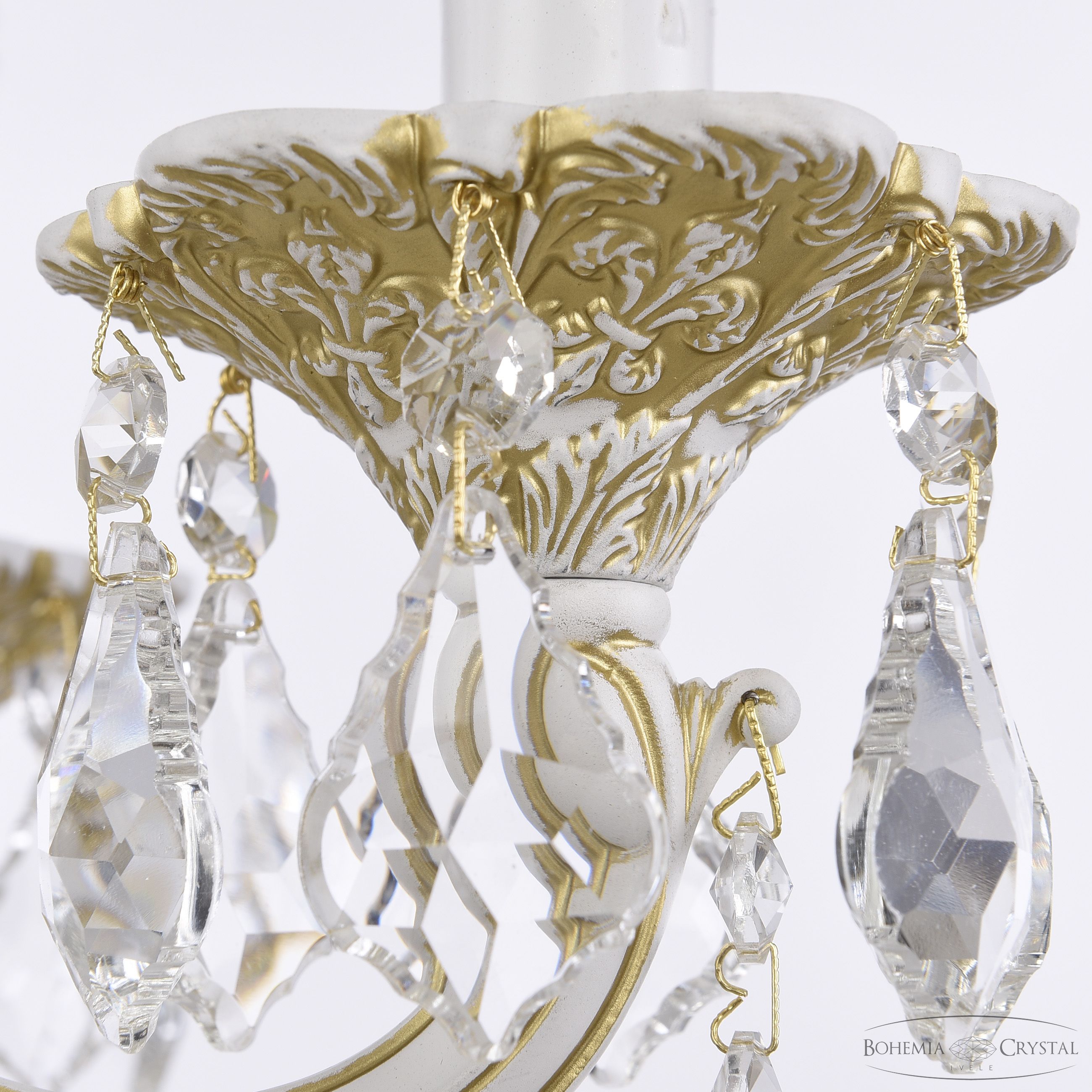 Подвесная люстра Bohemia Ivele Crystal AL78101/6/175 B WMG Leafs