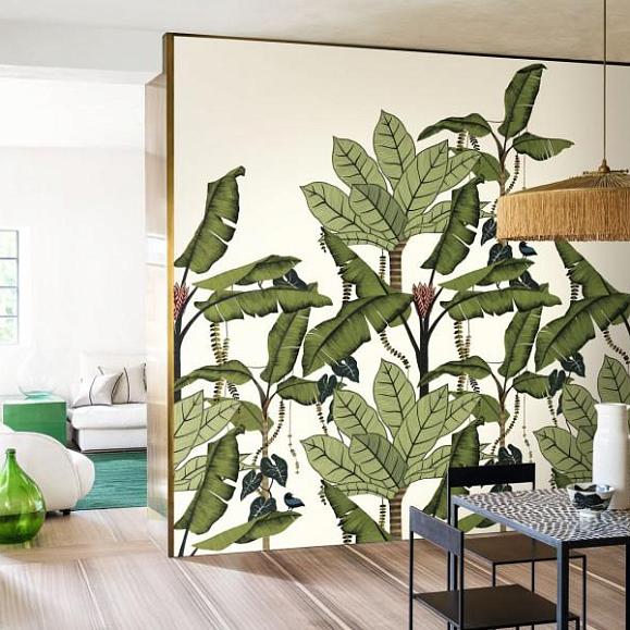 Панно Casamance 74992140 Jangala Blanc/Vert Mousse