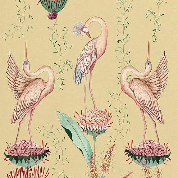 Обои Aura Signature WP191064 Paradis de Herons Gold