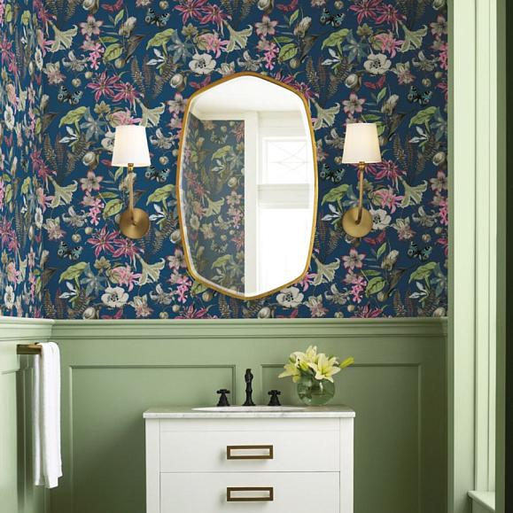 Обои York BL1723 Butterfly House Navy