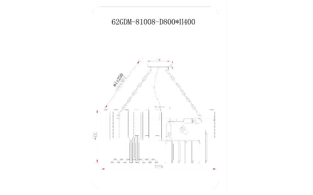 Подвесная люстра Garda Decor 62GDM-81008-800