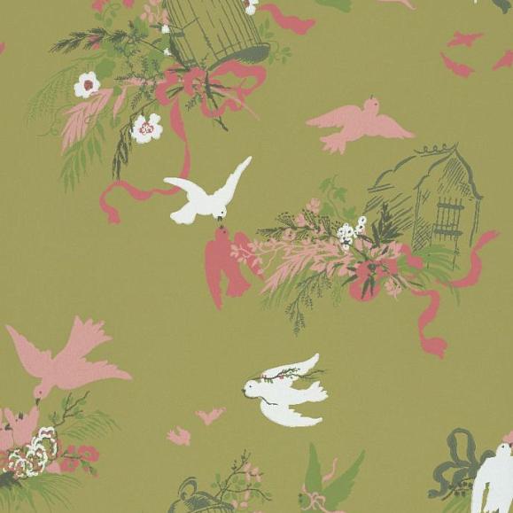 Обои Little Greene 0263VOGARDE Volières Garden