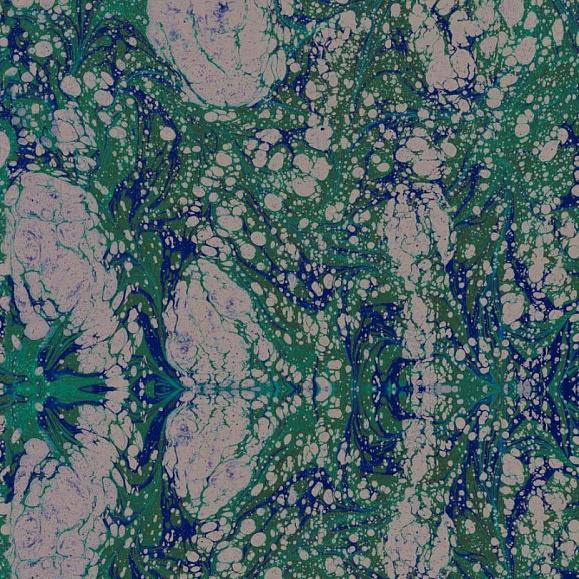 Панно Mind the gap WP20344 Marbled Paper Blue/Green/Grey
