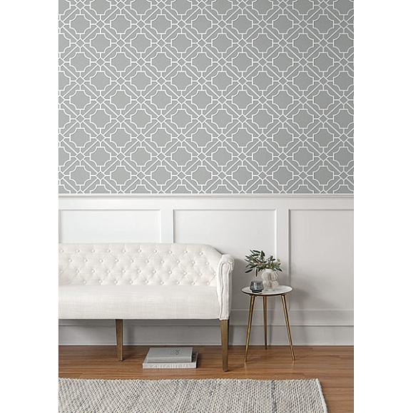 Обои Paper&Ink BL70018 Lattice Geometric Navy