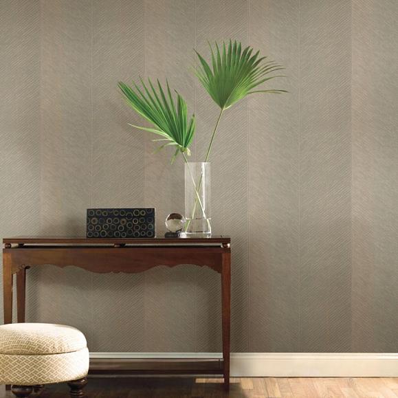 Обои York TC2699 Palm Chevron Dark Taupe/Gold