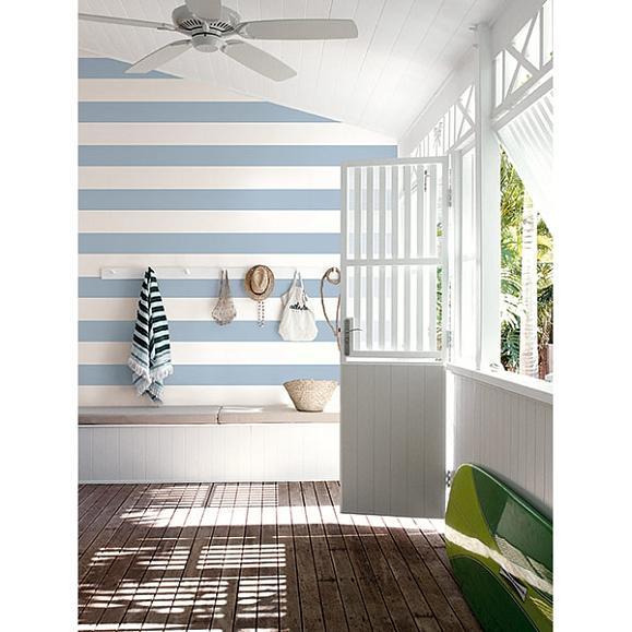 Обои Paper&Ink BL72502 Nautical Stripe Navy