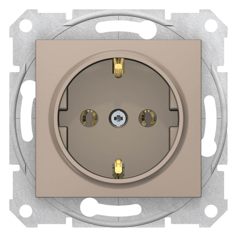 Розетка Schneider Electric Sedna с з/к без шторок 16A 250V SDN3001868