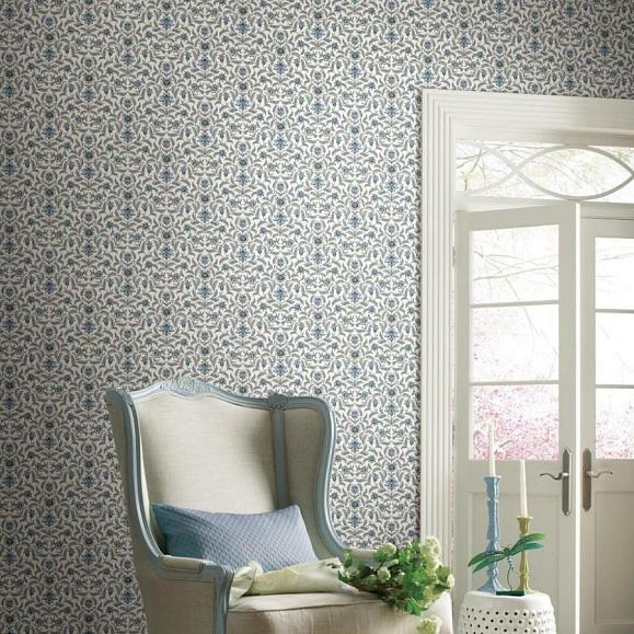 Обои York GR5981 Vintage Blooms Blue
