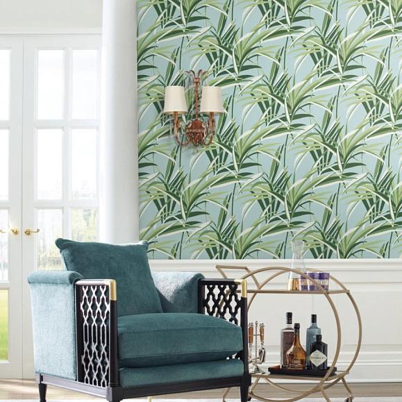 Обои York TC2603 Tropical Paradise Green/Teal