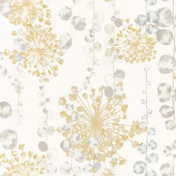 Обои Harlequin HANZ111652 Ochre/Seaspray Moku Wide Width