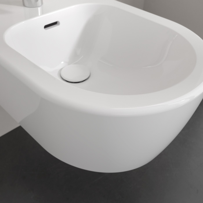 Villeroy&Boch Skyla Биде подвесное 37x53см, с 1 отв., цвет: альпийский белый