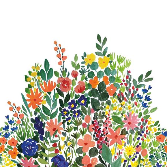 Панно Caselio 104644501 Blanket of Blooms Multicouleurs
