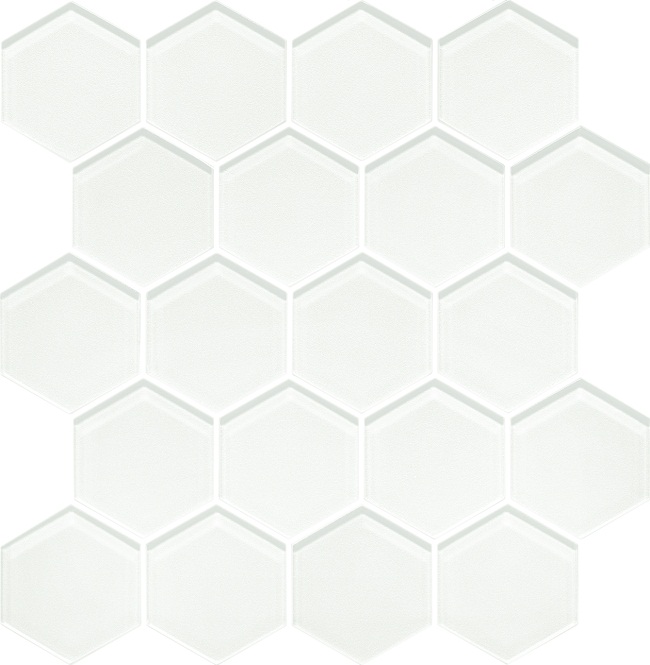 Мозаика Uniwersalna Szklana Ivory Heksagon 25,8х28