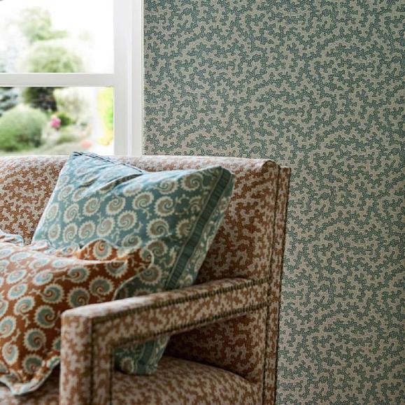 Обои Sanderson 217241 Truffle Blue Clay