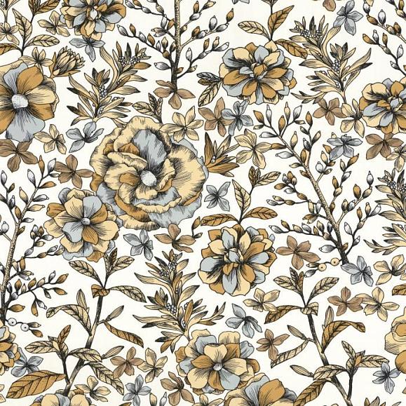 Обои Caselio NGR103060223 Jardin de Beauregard Blanc jonquille