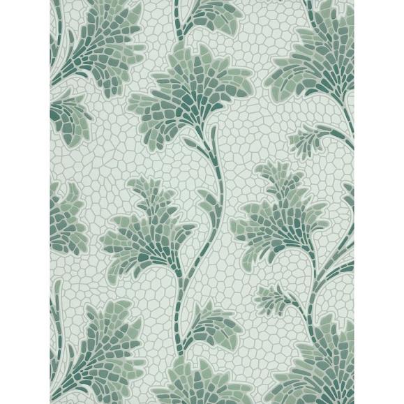 Обои Little Greene 0267MOAQUAM Mosaic Trail Aquamarine