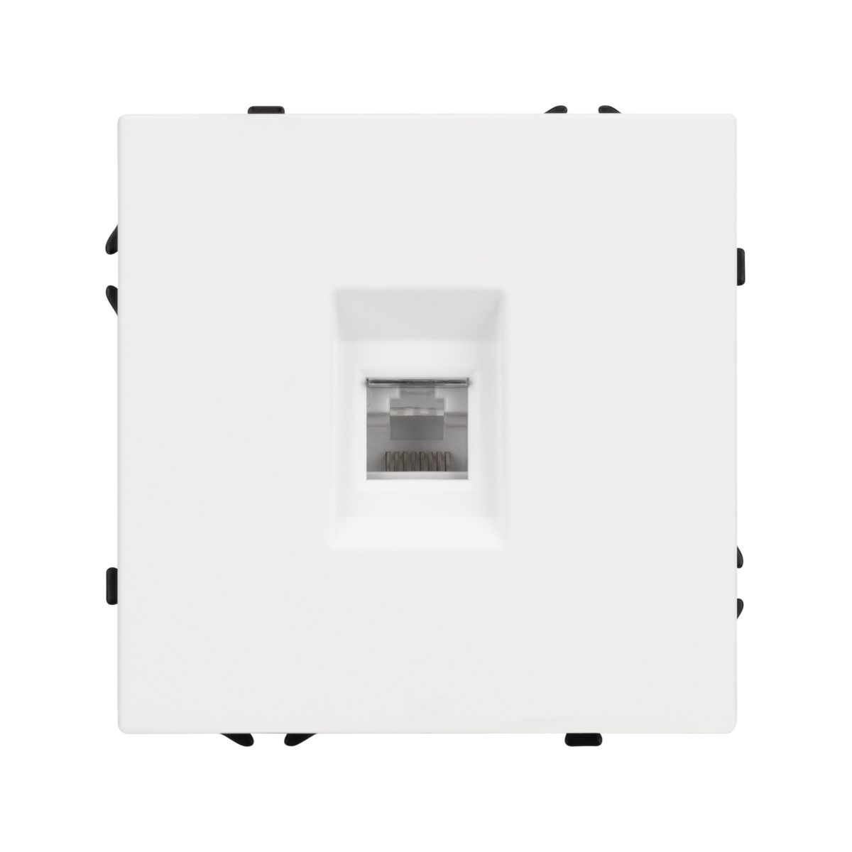 Розетка компьютерная софт-тач белый кварц Arlight SCT-MPC1-SFPL-WH (RJ-45, CAT6) 054304(1)