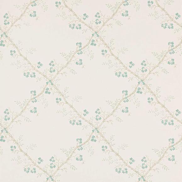 Обои Colefax and Fowler W7008-03 Trefoil Trellis Aqua