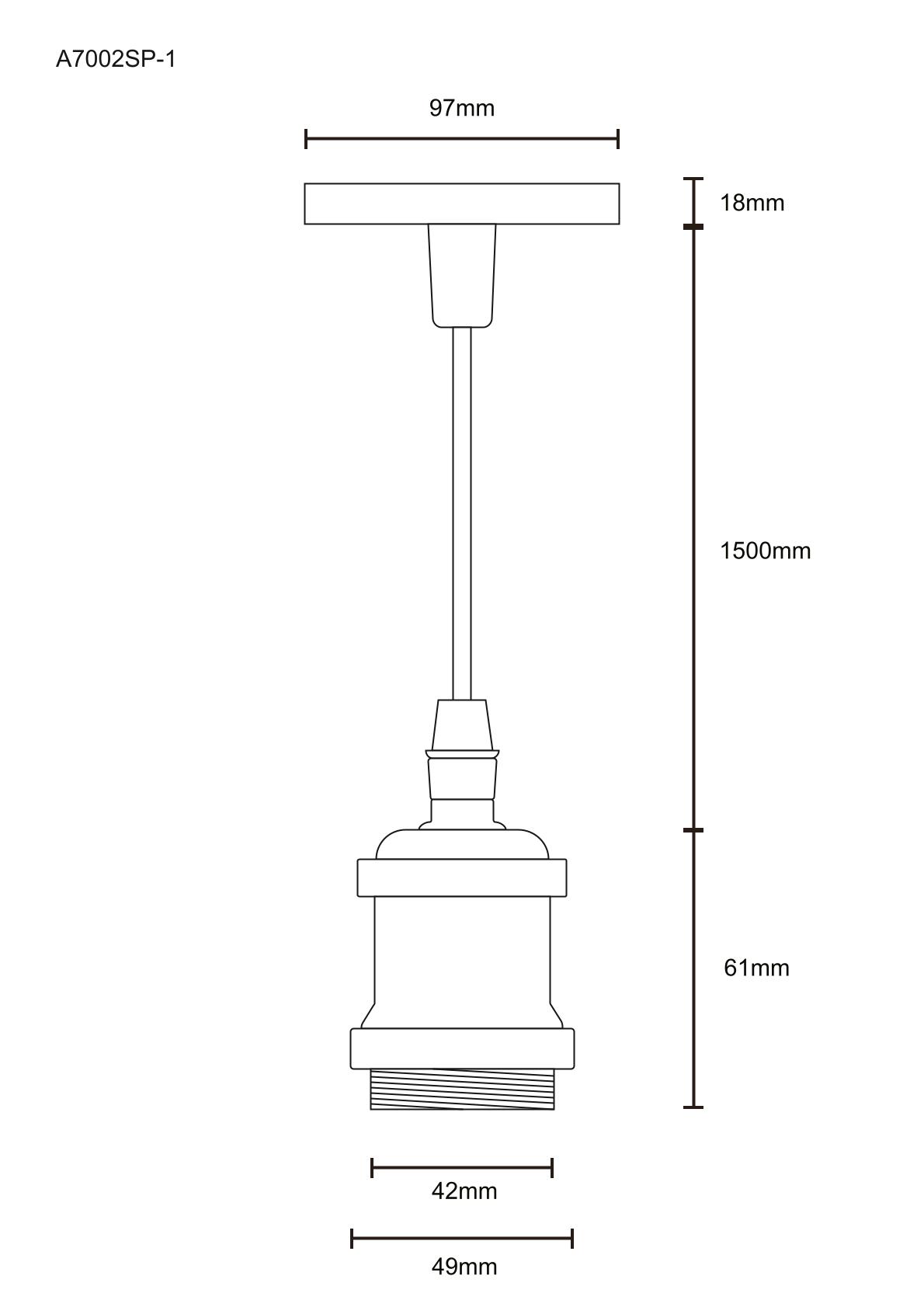 Подвесной светильник Arte Lamp Electra A7002SP-1CC