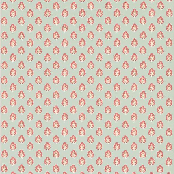 Обои Jane Churchill J187W-01 Innis Stripe Aqua/Coral