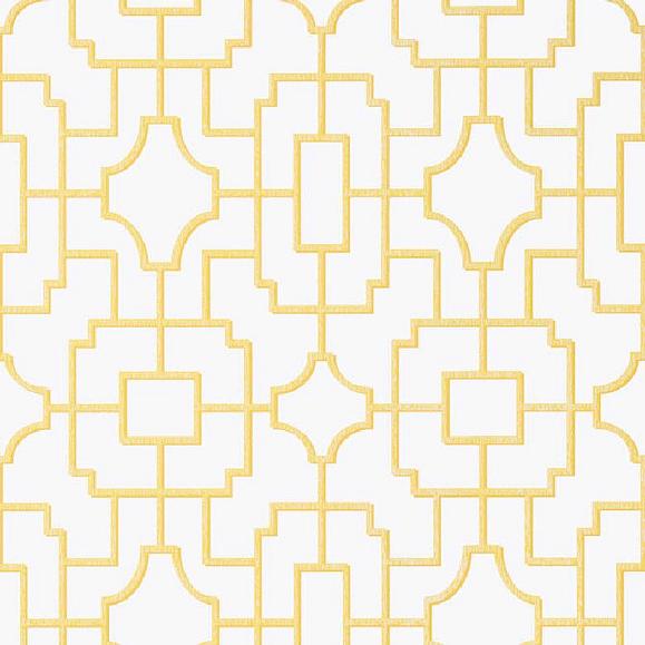 Обои Thibaut T20873 Fretwork Yellow