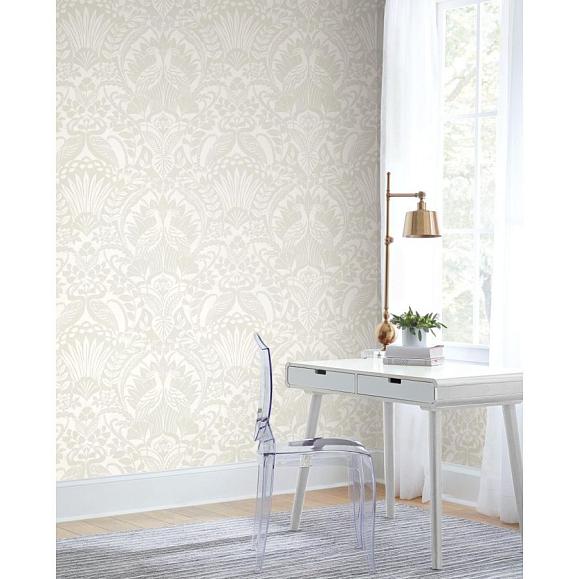 Обои York DM4997 Egret Damask Taupe