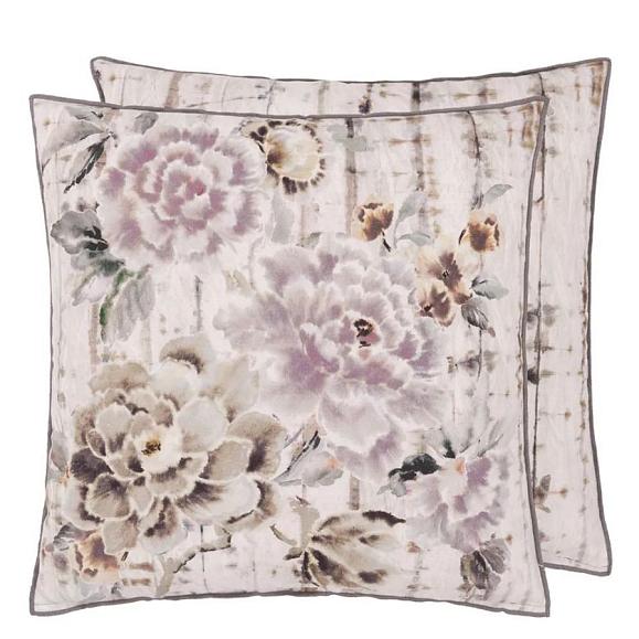 Подушка CCDG1395, Kyoto Flower, Slate, Designers Guild 50 x 50см