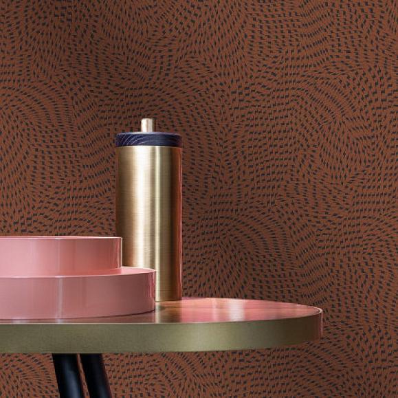 Обои Casamance 75722956 Passy Terracotta/noir