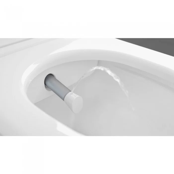 Villeroy&Boch Viclean Унитаз-биде 38.5х59.5х36см., подвесной, в комплекте с сиденьем, покрытие CeramicPlus, цвет: альпийский белый