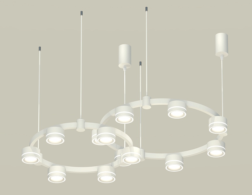 Комплект подвесного светильника Ambrella Light Techno Ring XR92081003 (A9208x2, C9236, C9231, N8433)