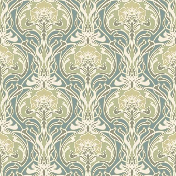 Обои Aura FD26151 Mucha Teal