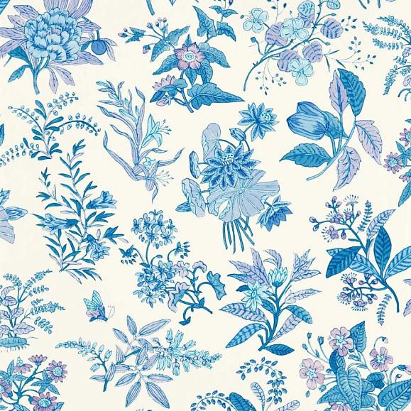 Обои Harlequin 113059 Woodland Floral Lapis/Amethyst/Pearl