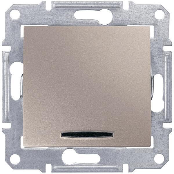 Переключатель перекрестный с синей подсветкой Schneider Electric Sedna 10A 250V SDN0501168