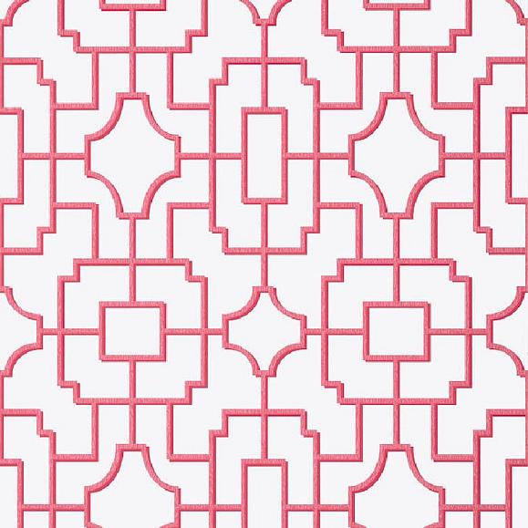 Обои Thibaut T20872 Fretwork Pink
