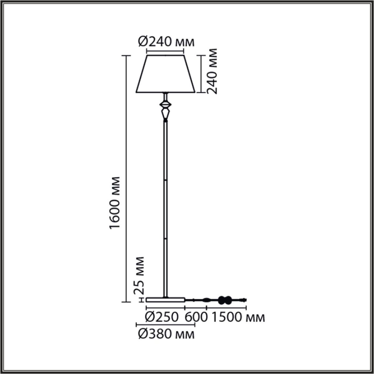 Торшер Lumion Classi Vermont 8274/1F