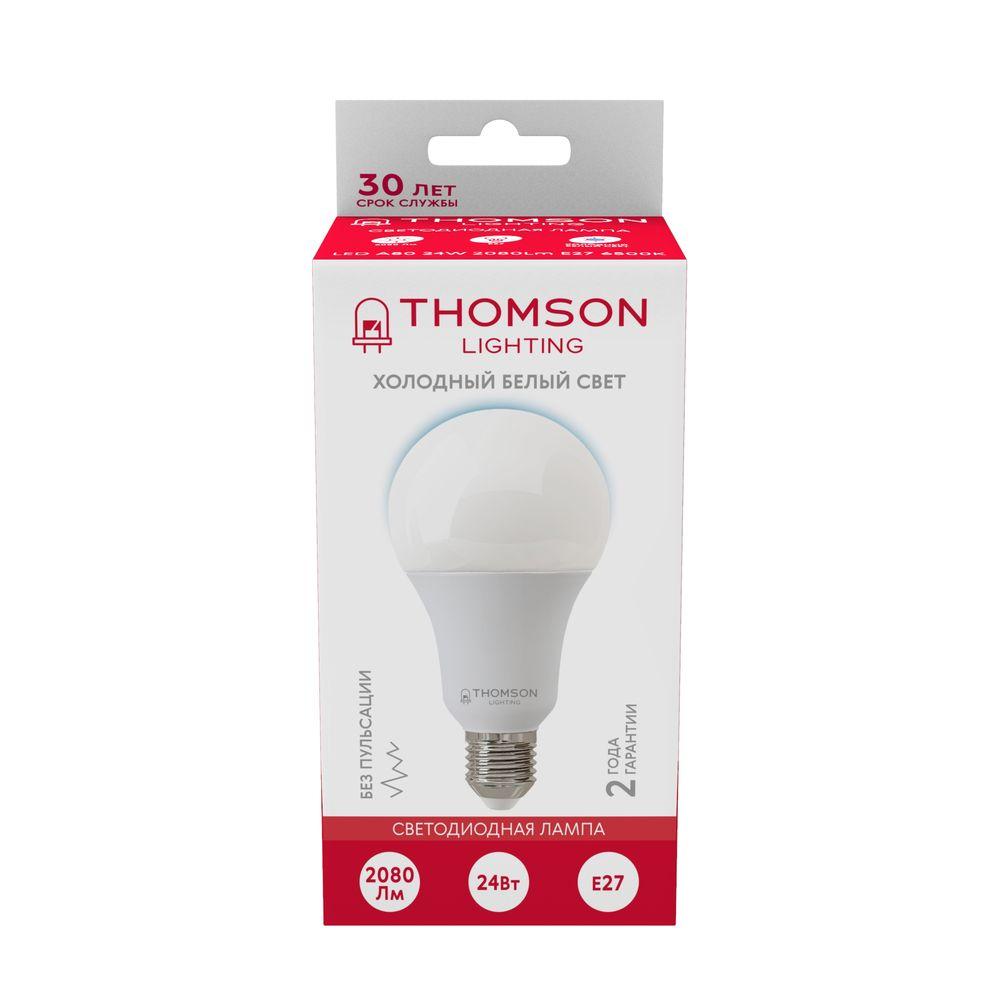 Лампа светодиодная Thomson E27 24W 6500K груша матовая TH-B2353