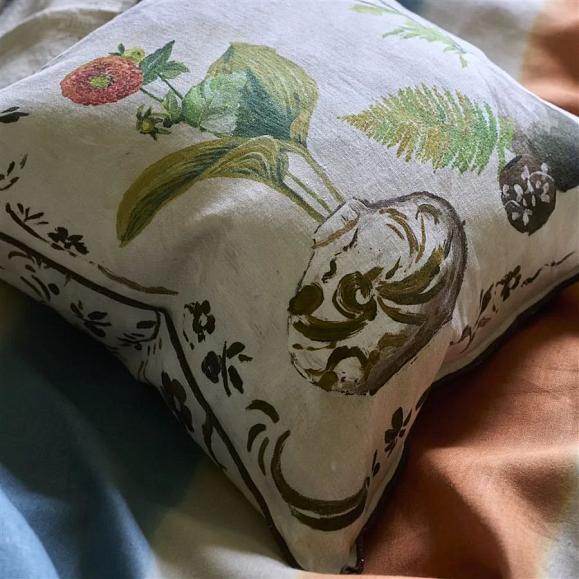 Подушка CCDG1585, Kawana Linen, Sepia, Designers Guild 50 x 50см