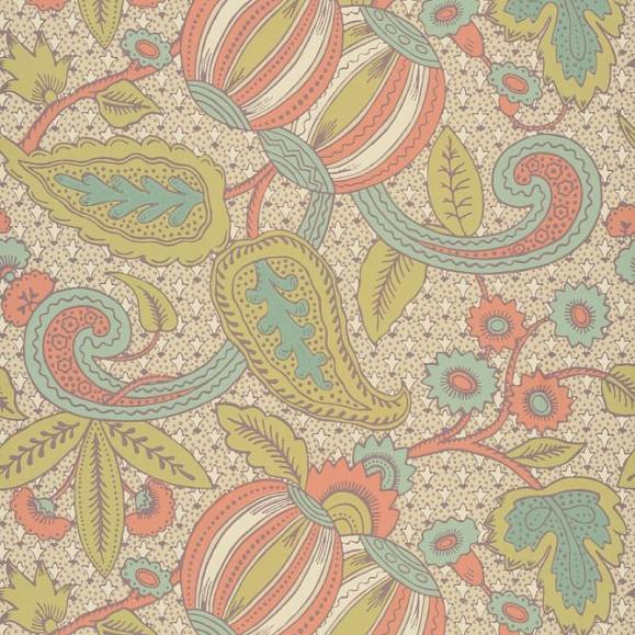 Обои Little Greene 0245POBAZAA Pomegranate Bazaar