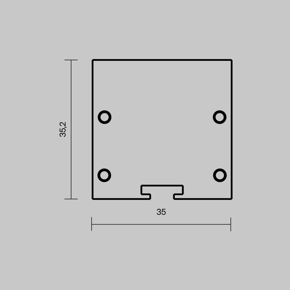 Комплект заглушек для профиля 3535 2шт Maytoni Led Strip ALM-3535BT-BR-EC 642039