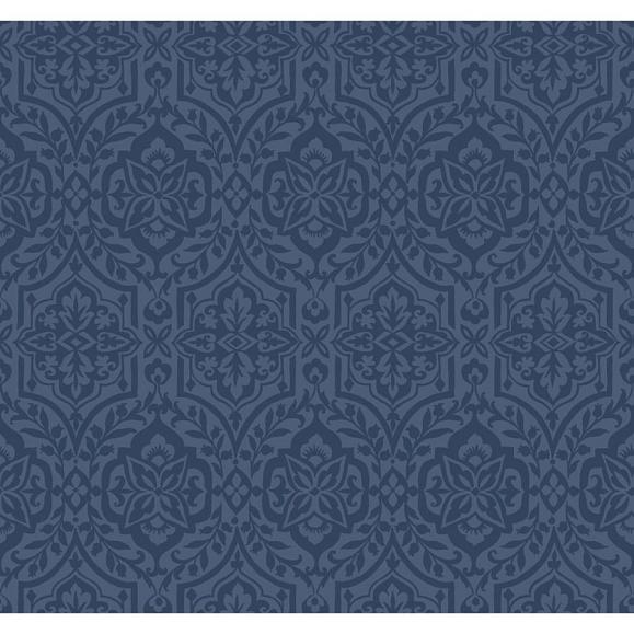 Обои York DM5037 Cathedral Damask Indigo