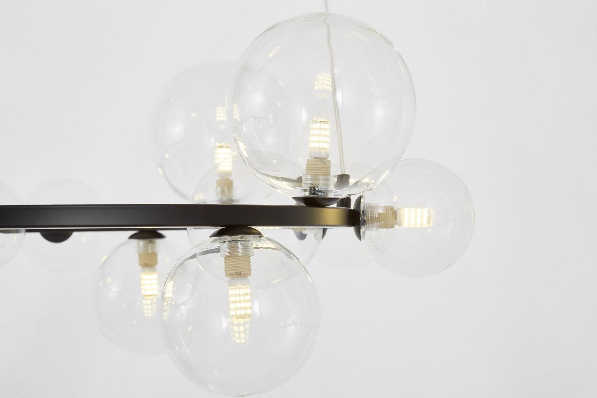 Подвесная люстра Lumina Deco LDP 7033-15 BK+CL