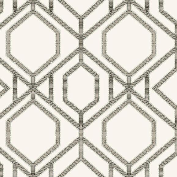 Обои York TC2635 Sawgrass Trellis White/Taupe
