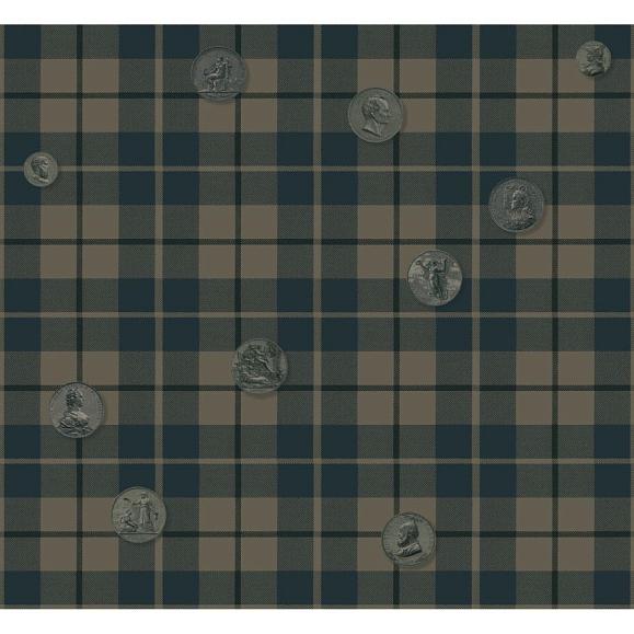 Обои Astratonova ² III-Trt1-06 Tartan1 Ink blue06