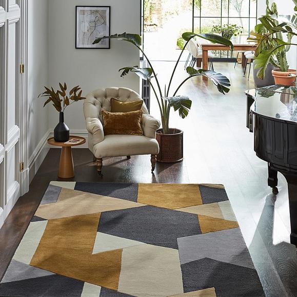 Ковер 143101 (140x200) Harlequin Popova Caramel/Slate/Shell 200 x 140 см