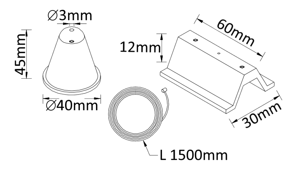 Подвесной комплект для шинопровода Crystal Lux CLT 0.210 CLT 0.210 03 BL