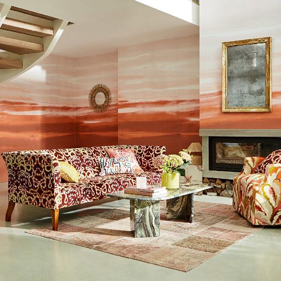 Панно Harlequin 112918 Manzara Brazilian Rosewood/Bleached Coral