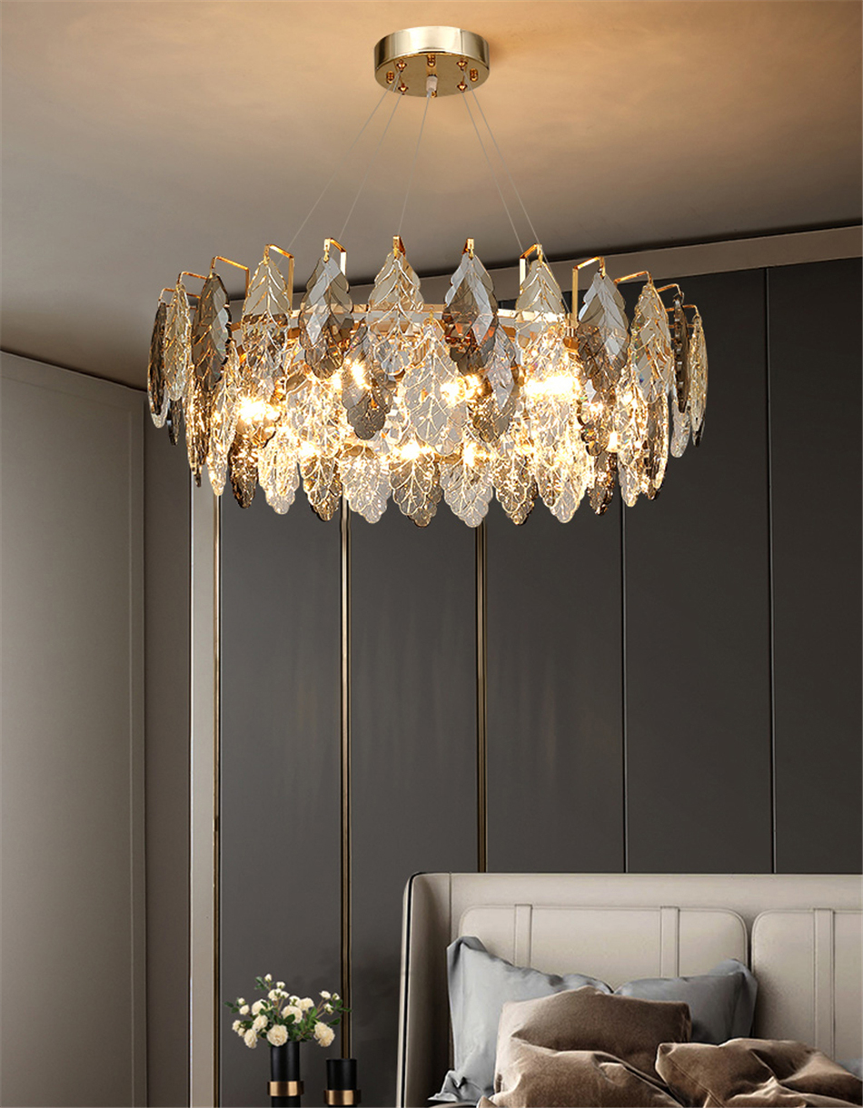 Подвесная люстра Delight Collection D8011P/R-800 gold/smoky