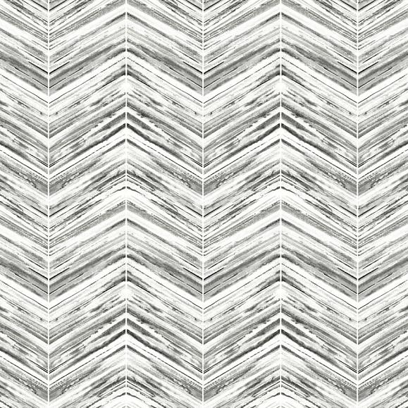 Обои York BW3911 Petite Watercolor Chevron Black/White